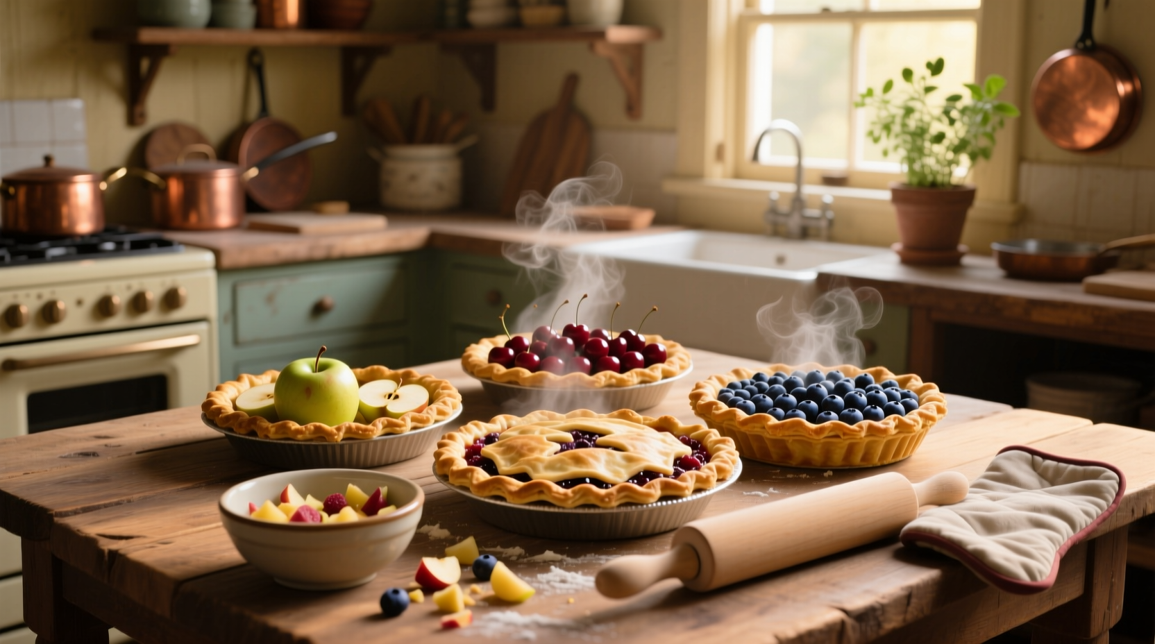 you can make fruit pies without much baking