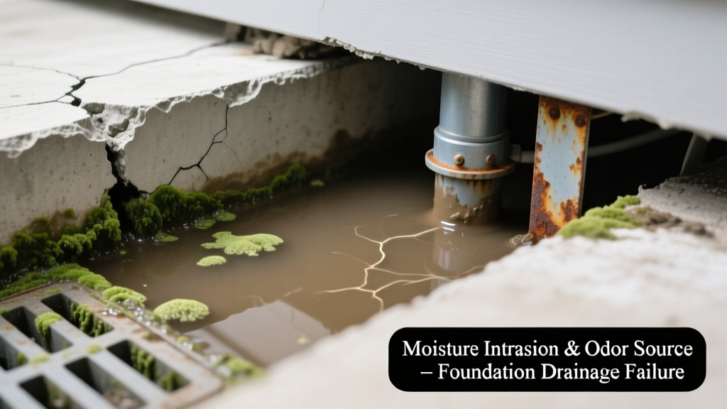 Water Pooling Near Foundation Smells Bad: Quick Diagnosis