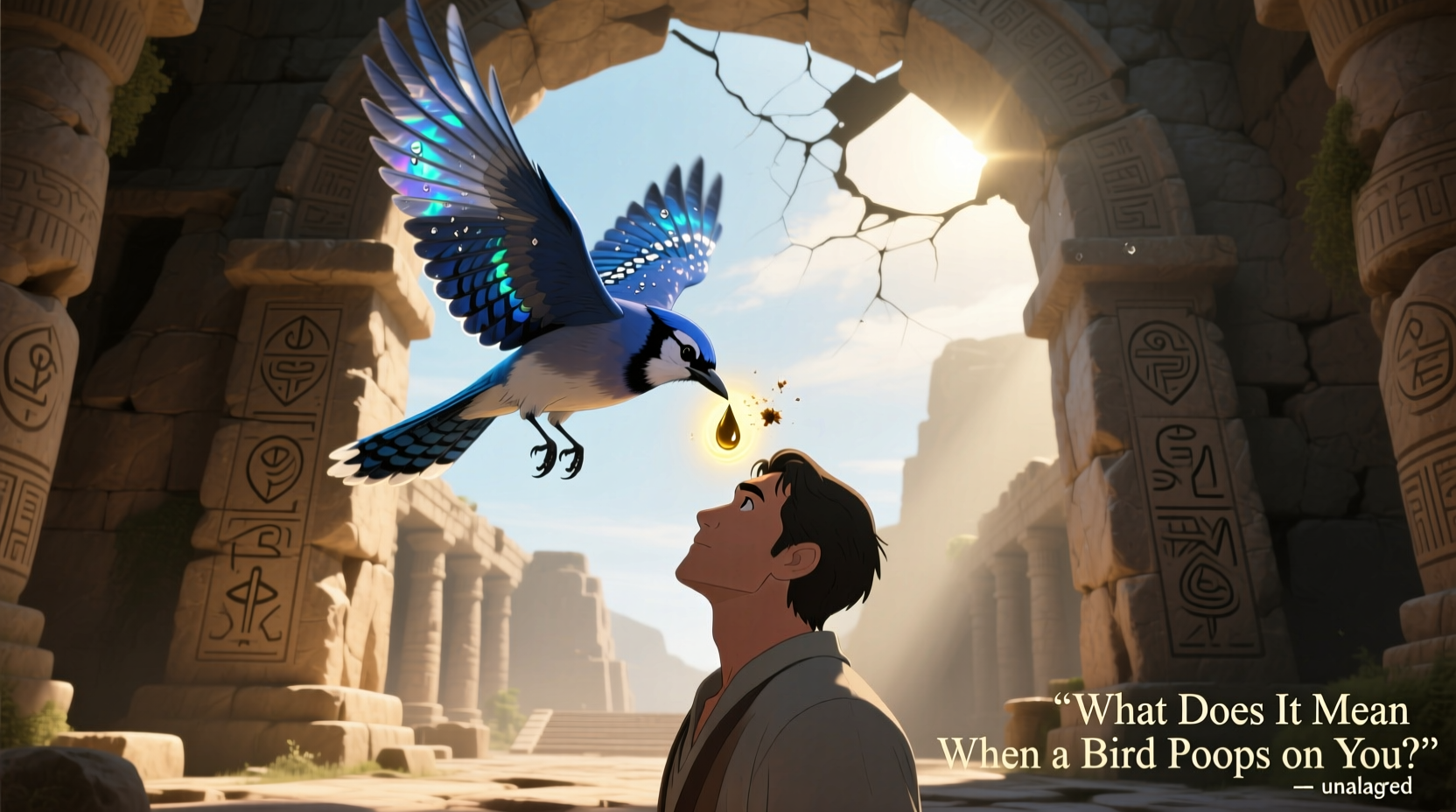 what does it mean when a bird poops on u