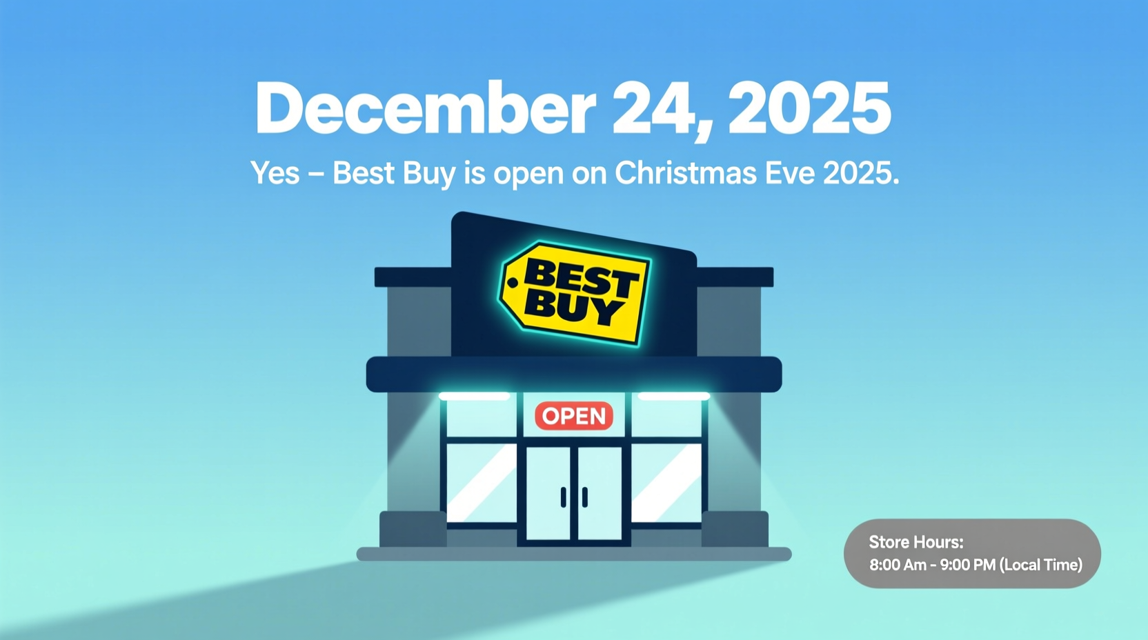 is best buy open on christmas eve