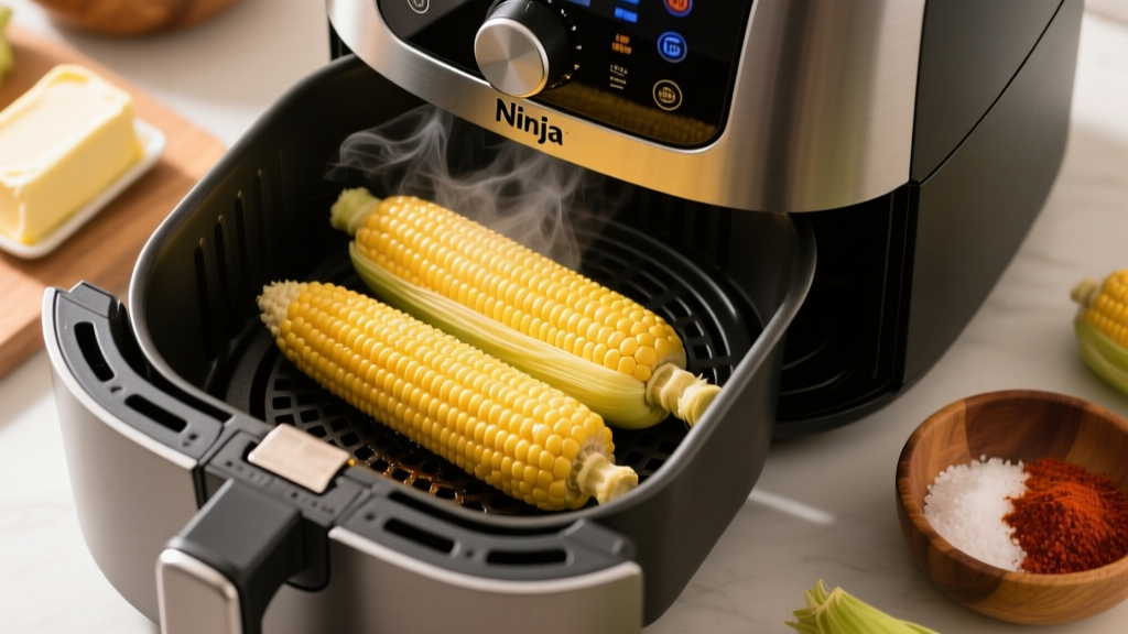 How to Cook Corn on the Cob in a Ninja Foodi (Crispy & Tender!)