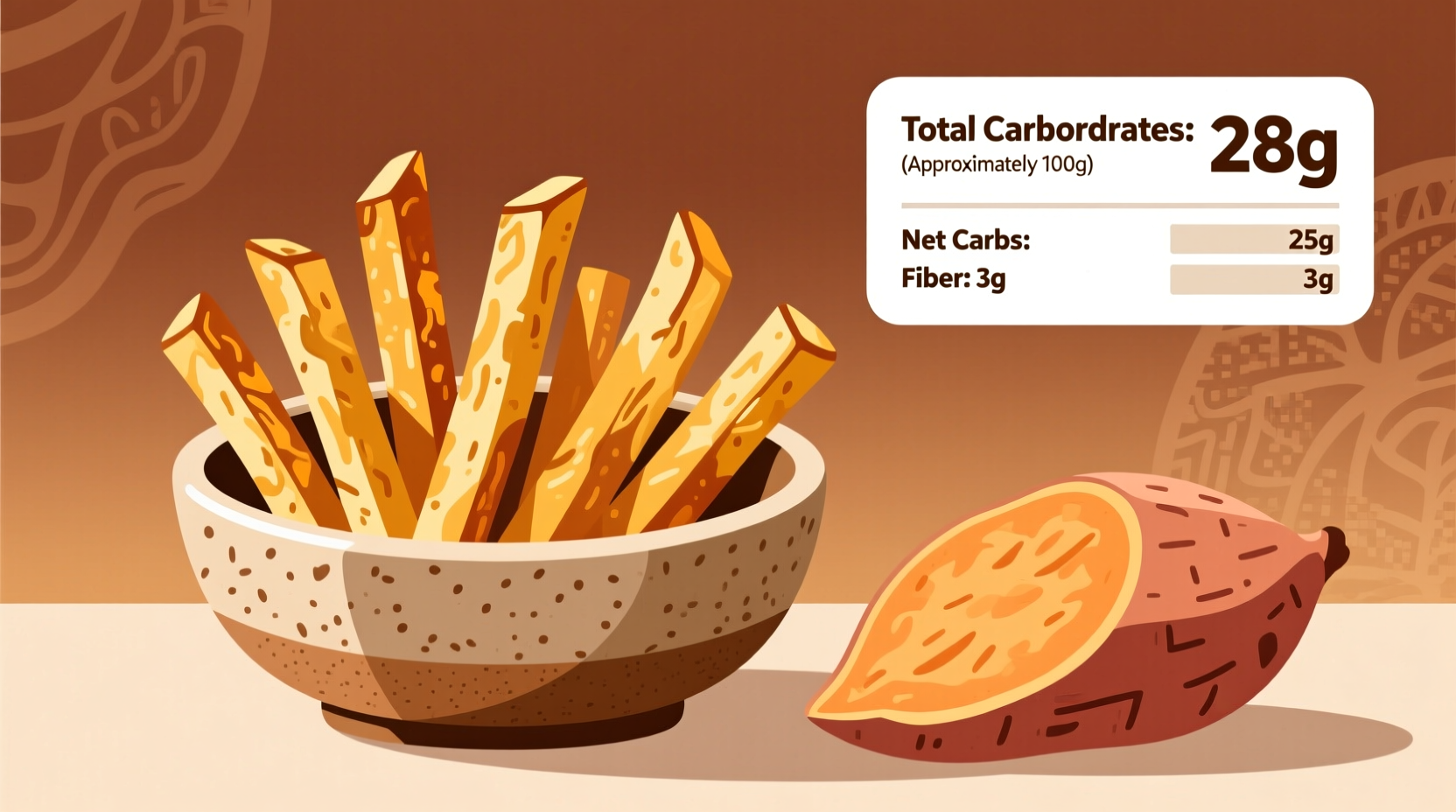 Sweet Potato Fries Carb Count: 24g Per Serving (Exact Breakdown)