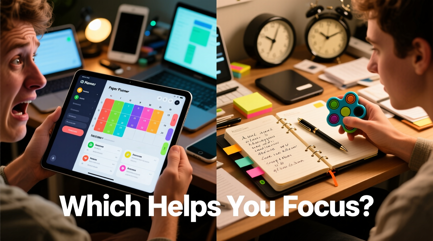 digital planner vs paper planner which helps with adhd time management
