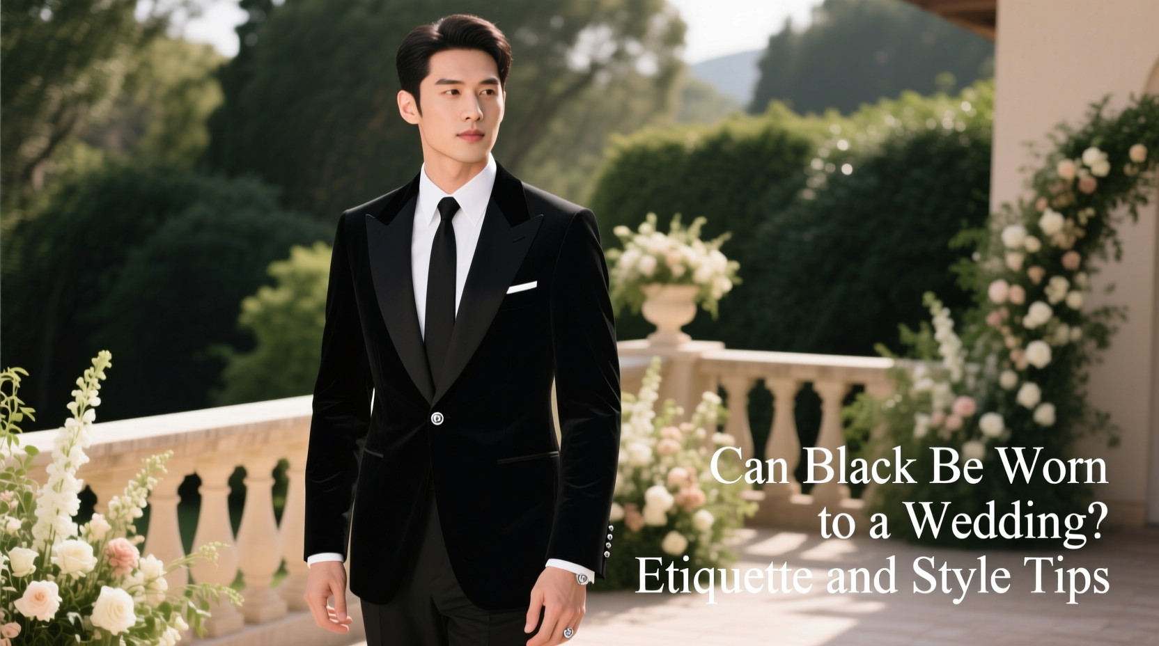 can black be worn to a wedding