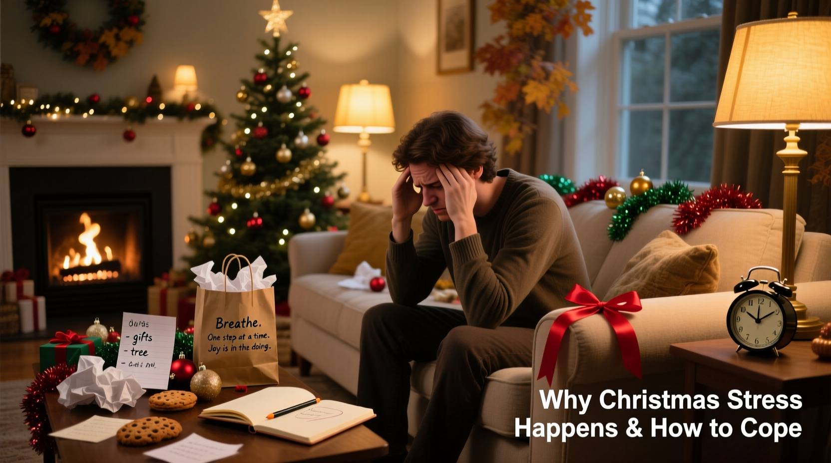 why do some people experience stress when decorating for christmas and how to cope