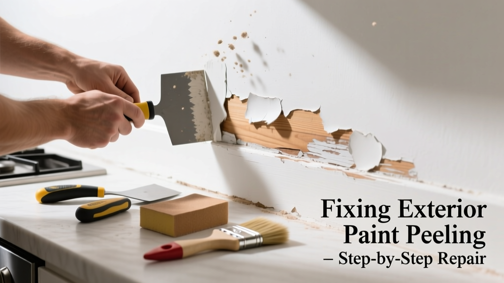 Fixing Exterior Paint Peeling in the Kitchen