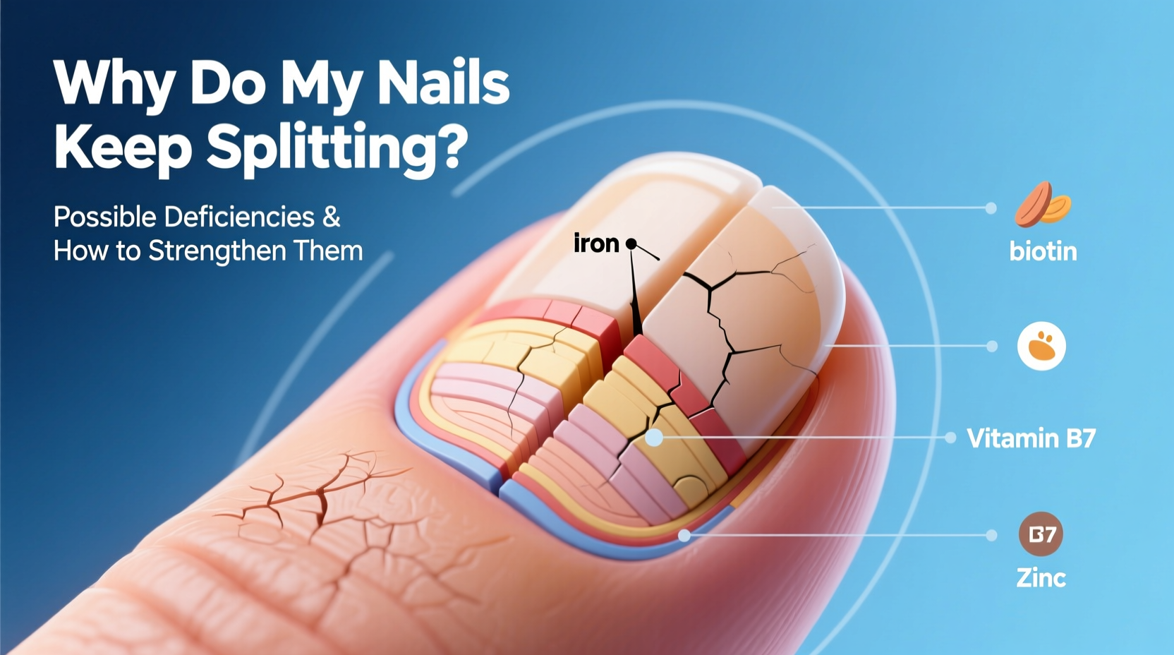 why do my nails keep splitting possible deficiencies and how to strengthen them