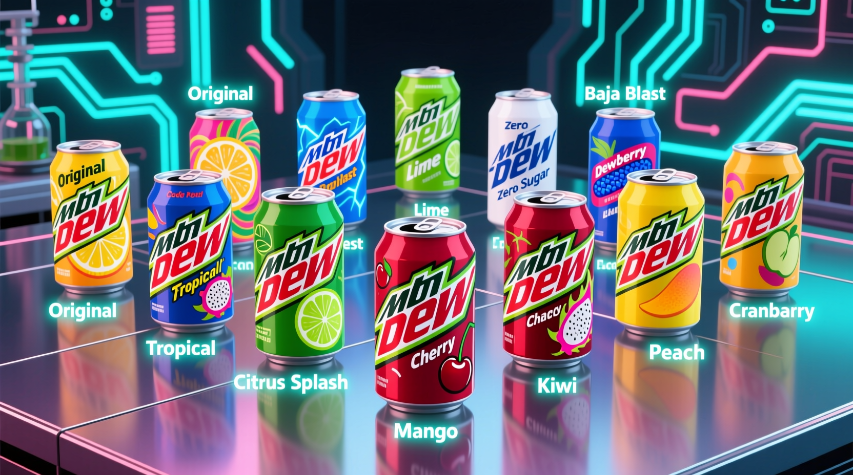 How Many MTN DEW Flavors Are There? Current Count Revealed