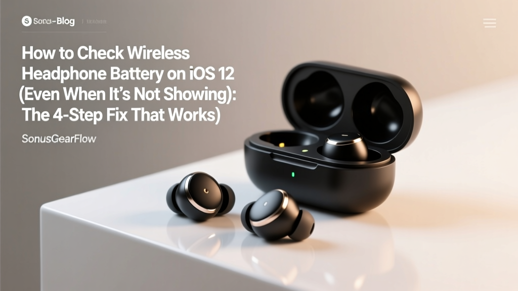 Wireless Headphone Battery Check on iOS (2026)