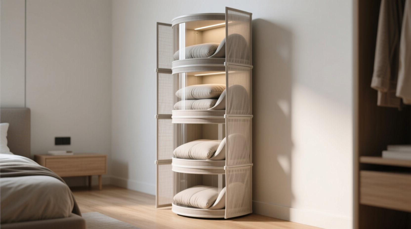 closet organization tips for lumbar cushions