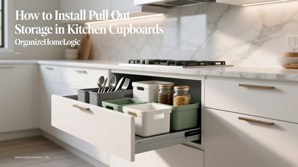 How to Install Pull Out Storage in Kitchen Cupboards