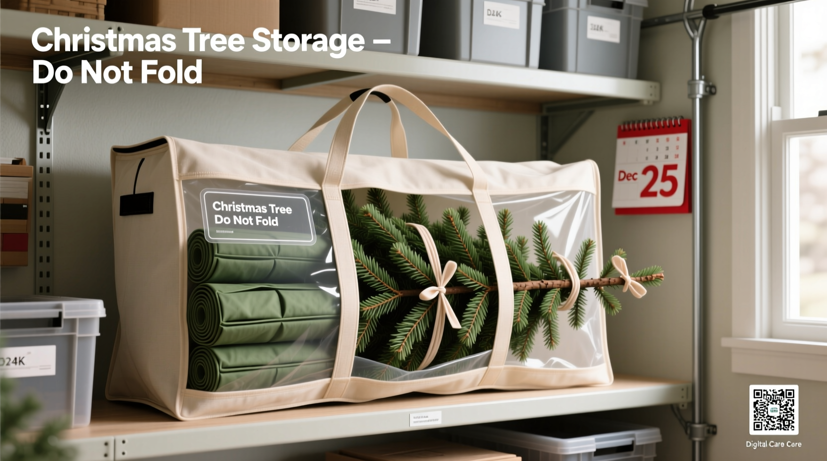 how to store artificial christmas trees to prevent tangling and preserve shape