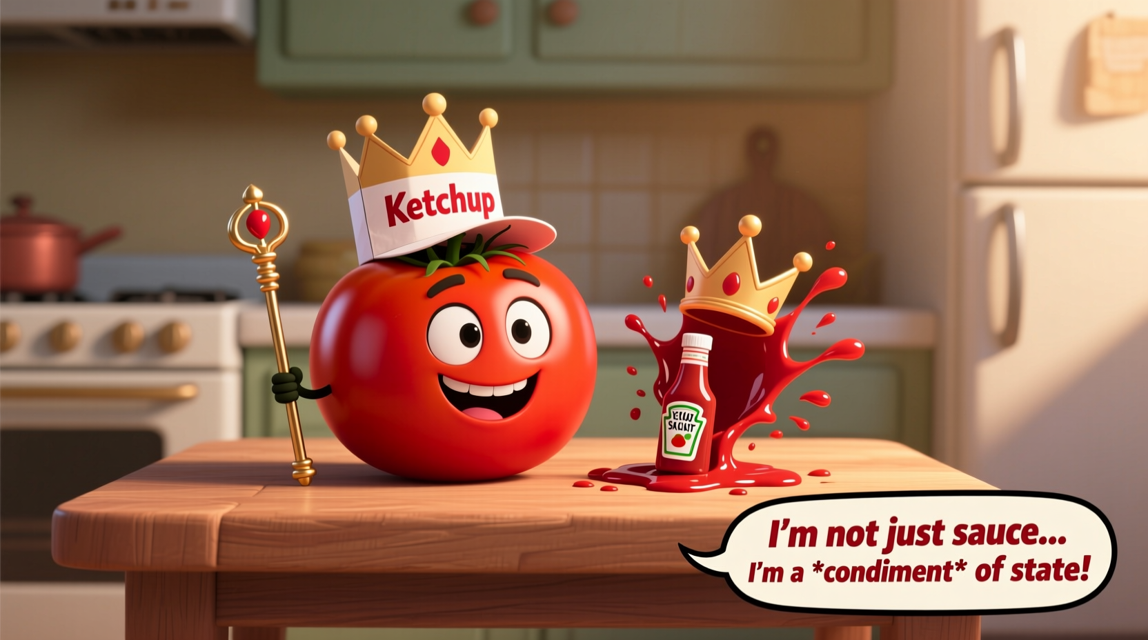Tomato Ketchup Joke Explained: The Blue Tomato Pun