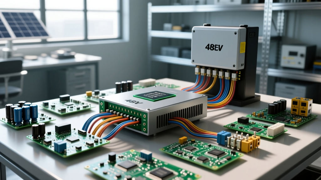 EM Field Generator Dynamics in 48V Solar and Inverter Systems