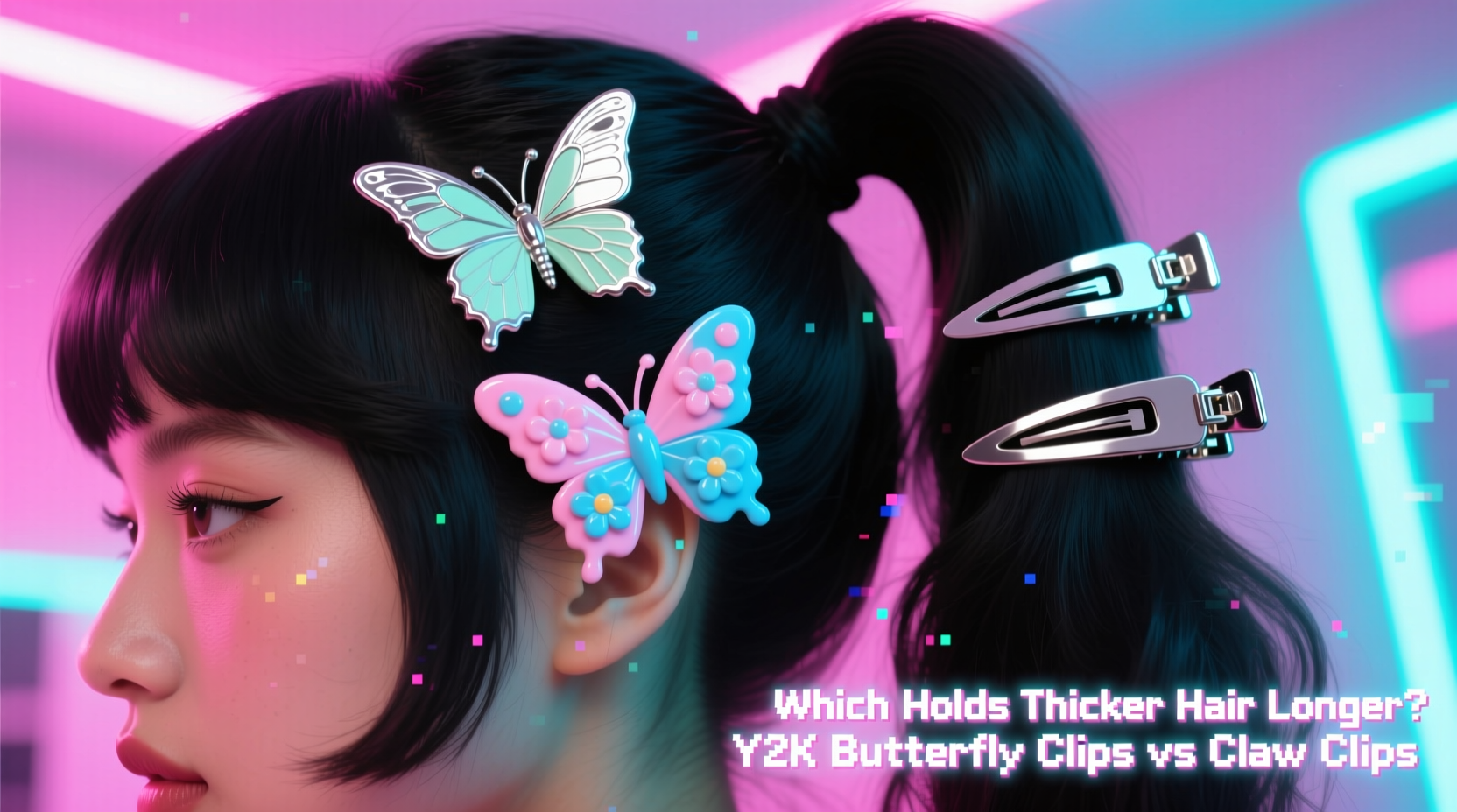 y2k butterfly clips vs claw clips which holds thick hair longer