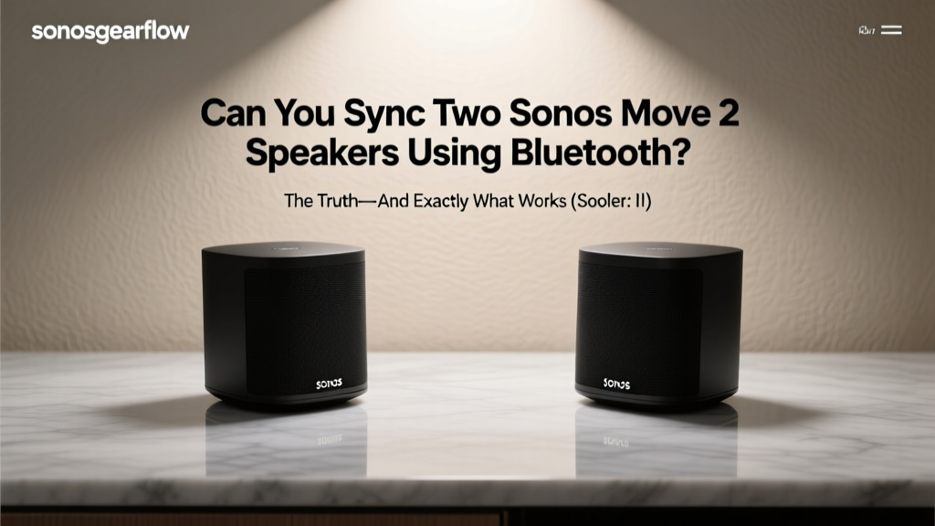 Sonos Move 2 Bluetooth Sync: The Truth (2026)