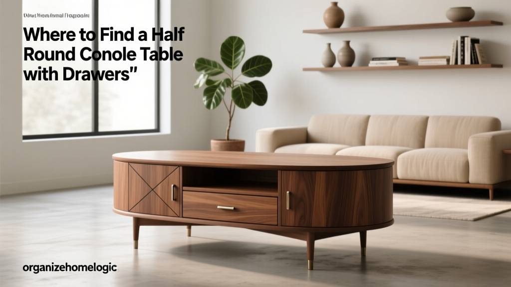 Where to Find a Half Round Console Table with Drawers