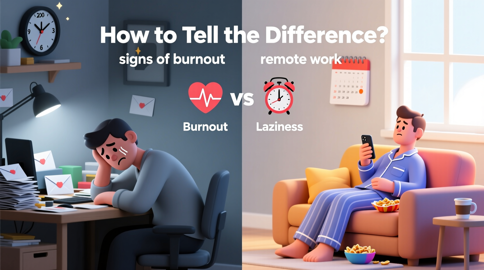 signs of burnout vs laziness how to tell the difference in remote work
