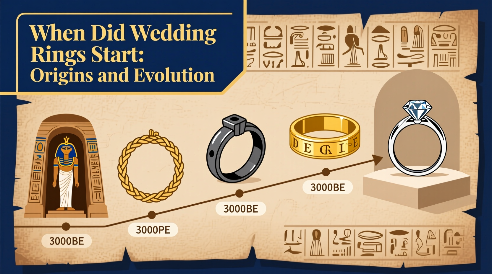 when did wedding rings start