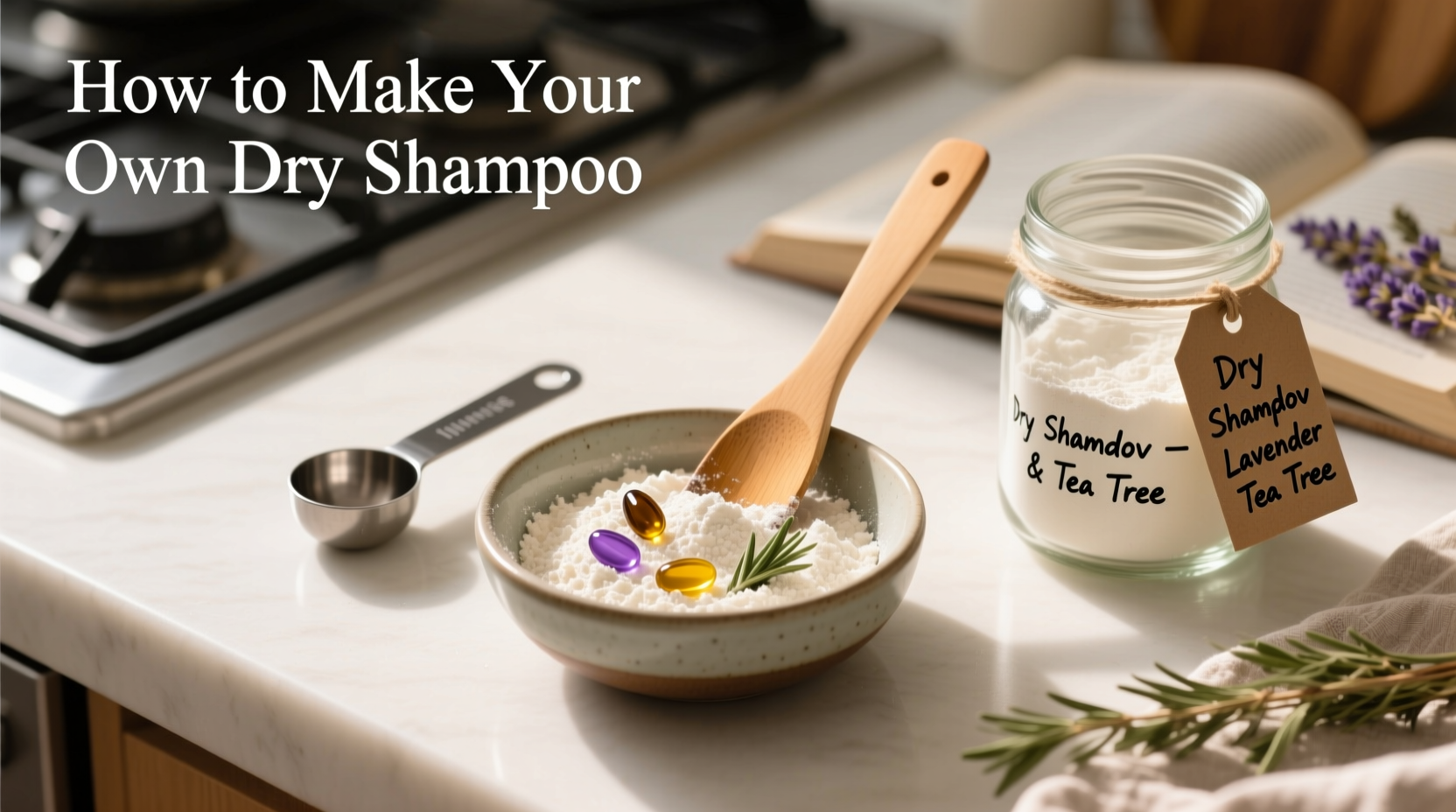 How To Make Your Own Dry Shampoo With Cornstarch And Essential Oils