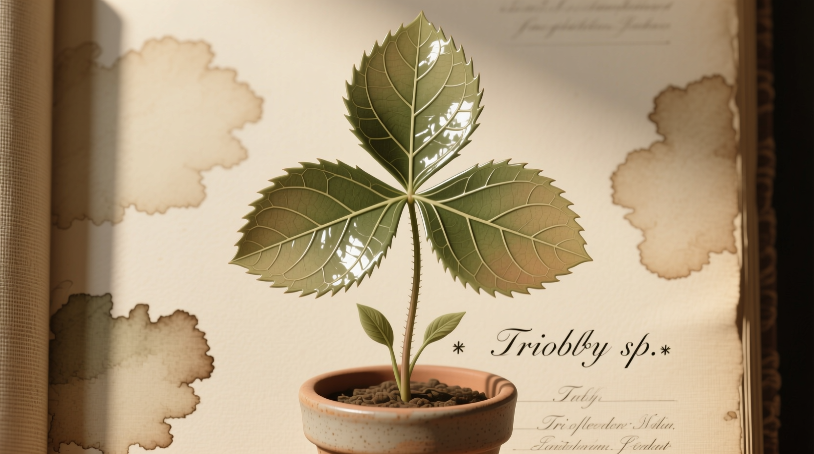 3 pointed leaf plant