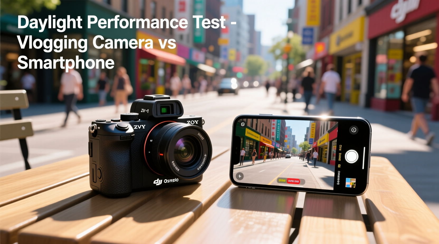 vlogging camera vs smartphone which captures better quality in daylight