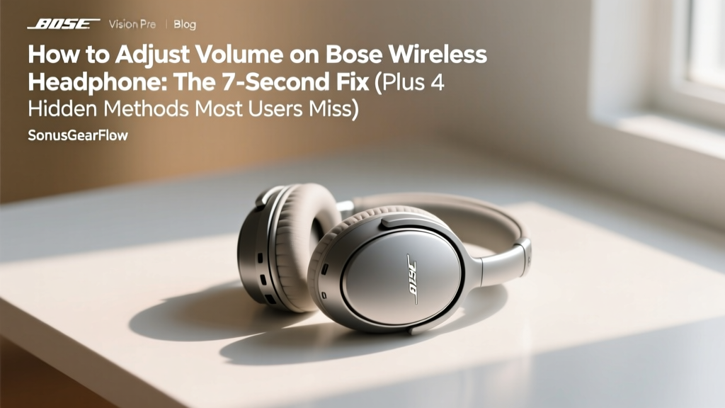 How to Adjust Volume on Bose Wireless Headphones