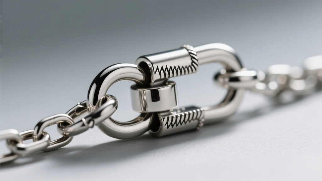 Macro shot of a sterling silver lobster clasp on a 3mm box chain, showing the soldered jump ring and secure locking mechanism.