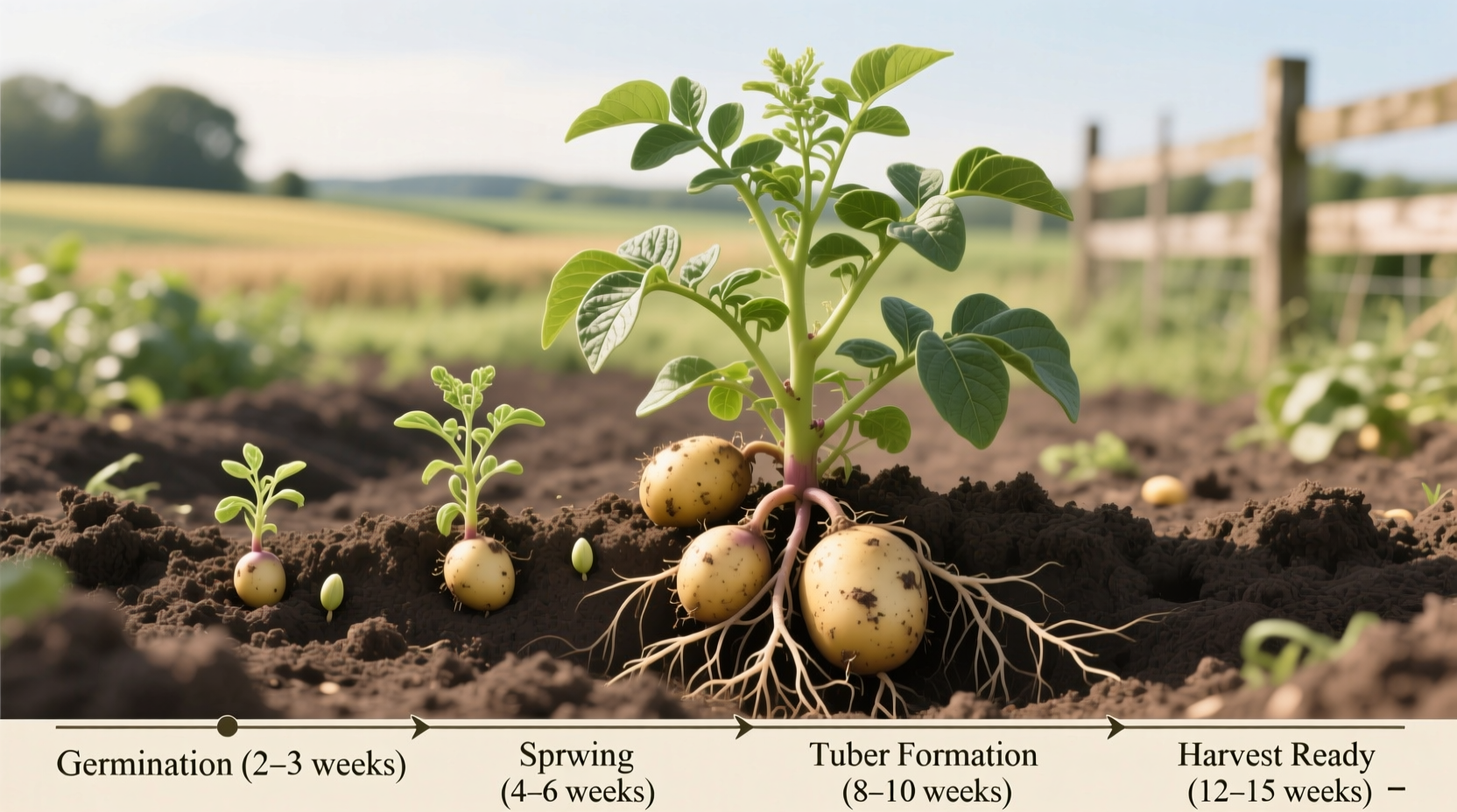 Potato Growth Time: 70-135 Days to Harvest