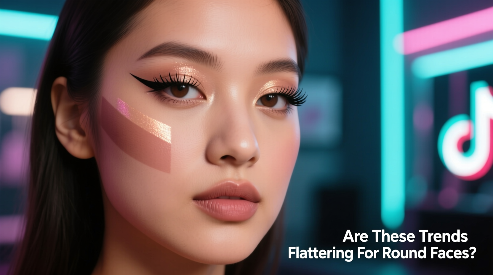 tiktok makeup trends are they flattering for round faces or just camera tricks