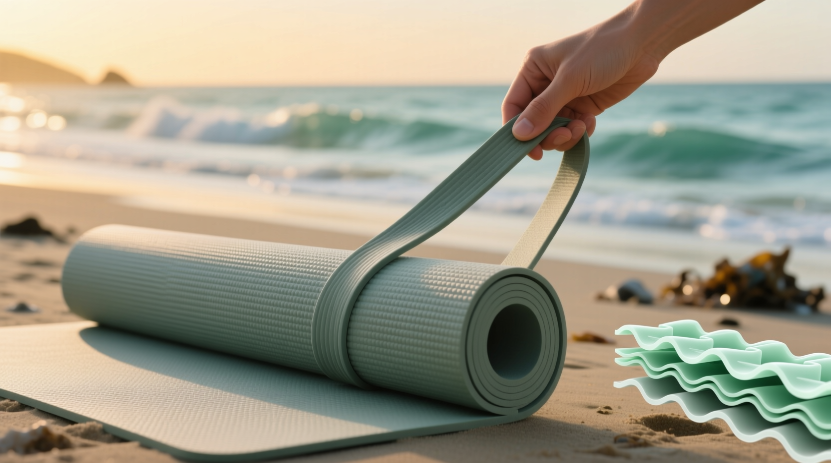 how to sanitize a yoga mat strap safely