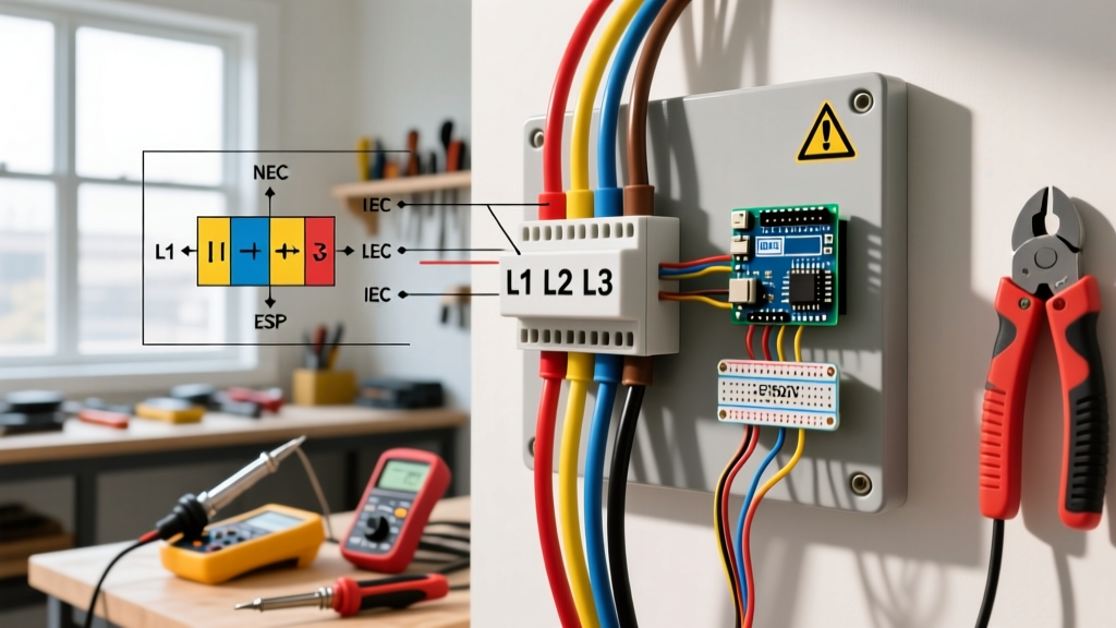L1 L2 L3 Electrical Wiring: Phase Identification & Code Standards