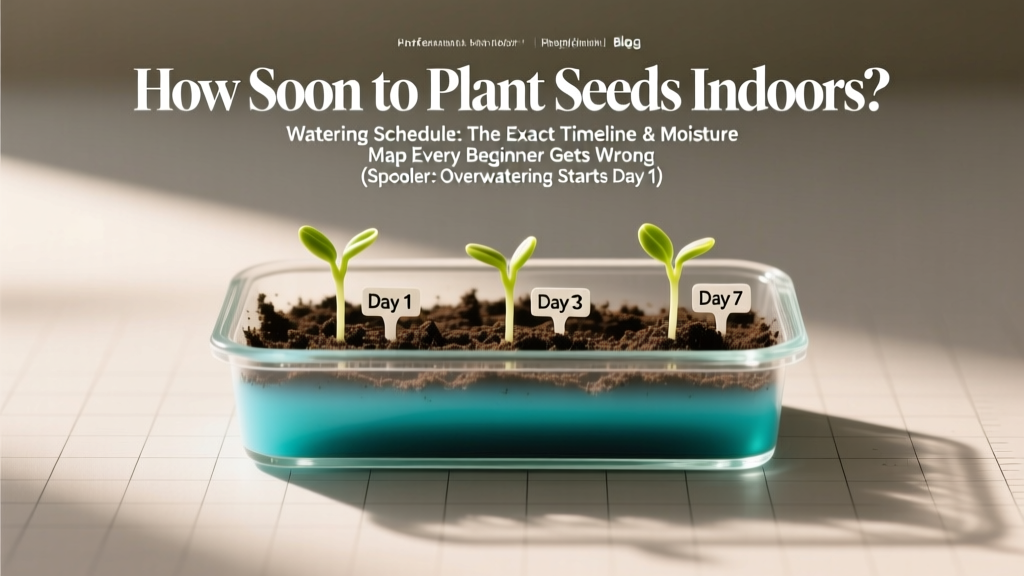 Indoor Seed Starting Watering Schedule (2026)