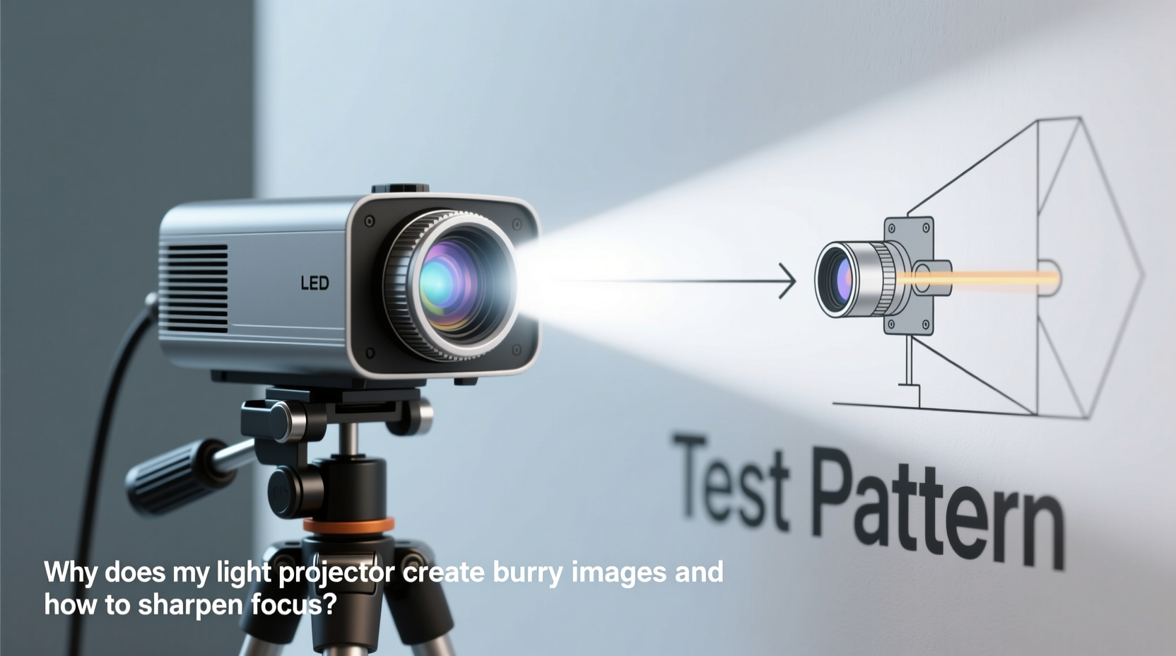 why does my light projector create blurry images and how to sharpen focus