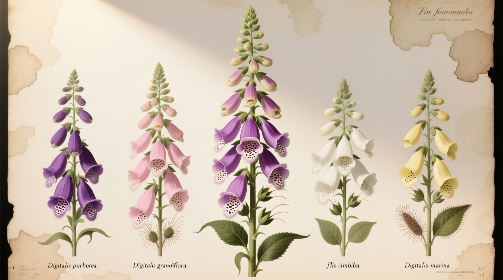 varieties of foxglove