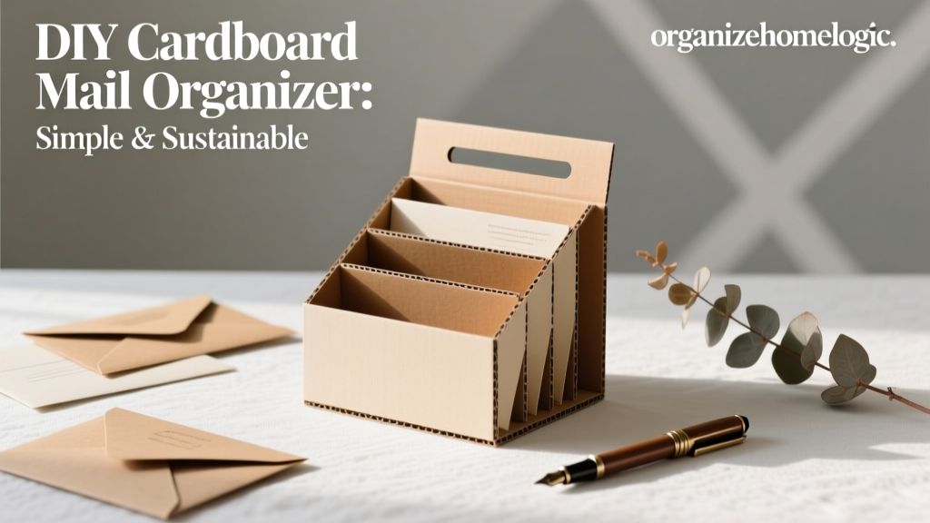 DIY Cardboard Mail Organizer: Simple & Sustainable