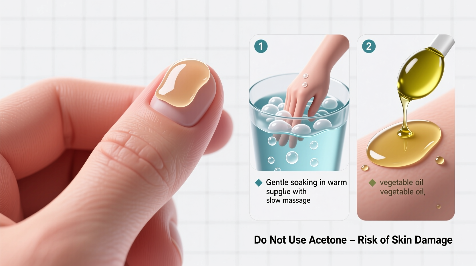 how to safely remove superglue from skin without acetone damage