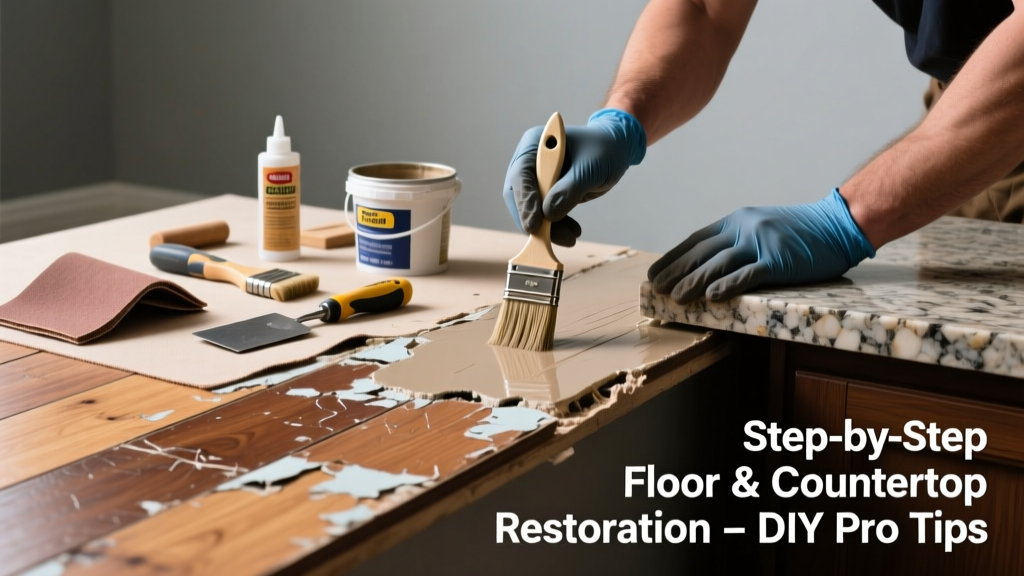 How to Fix Worn Coating on Floors, Countertops & Fixtures