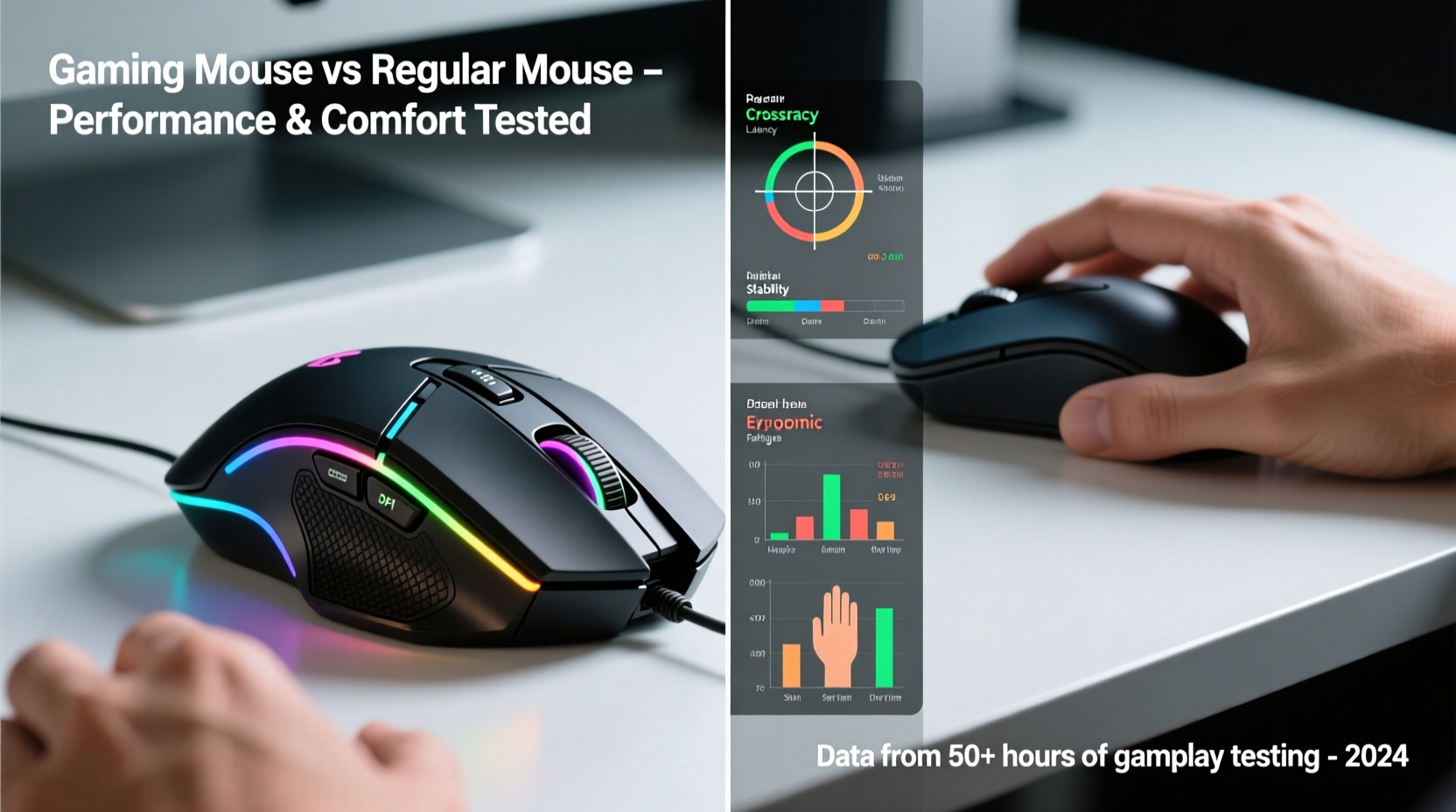 gaming mice vs regular mice which improves aim and reduces fatigue