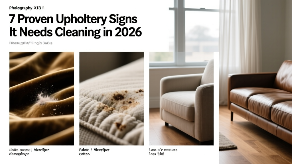 7 Proven Upholstery Signs It Needs Cleaning in 2026