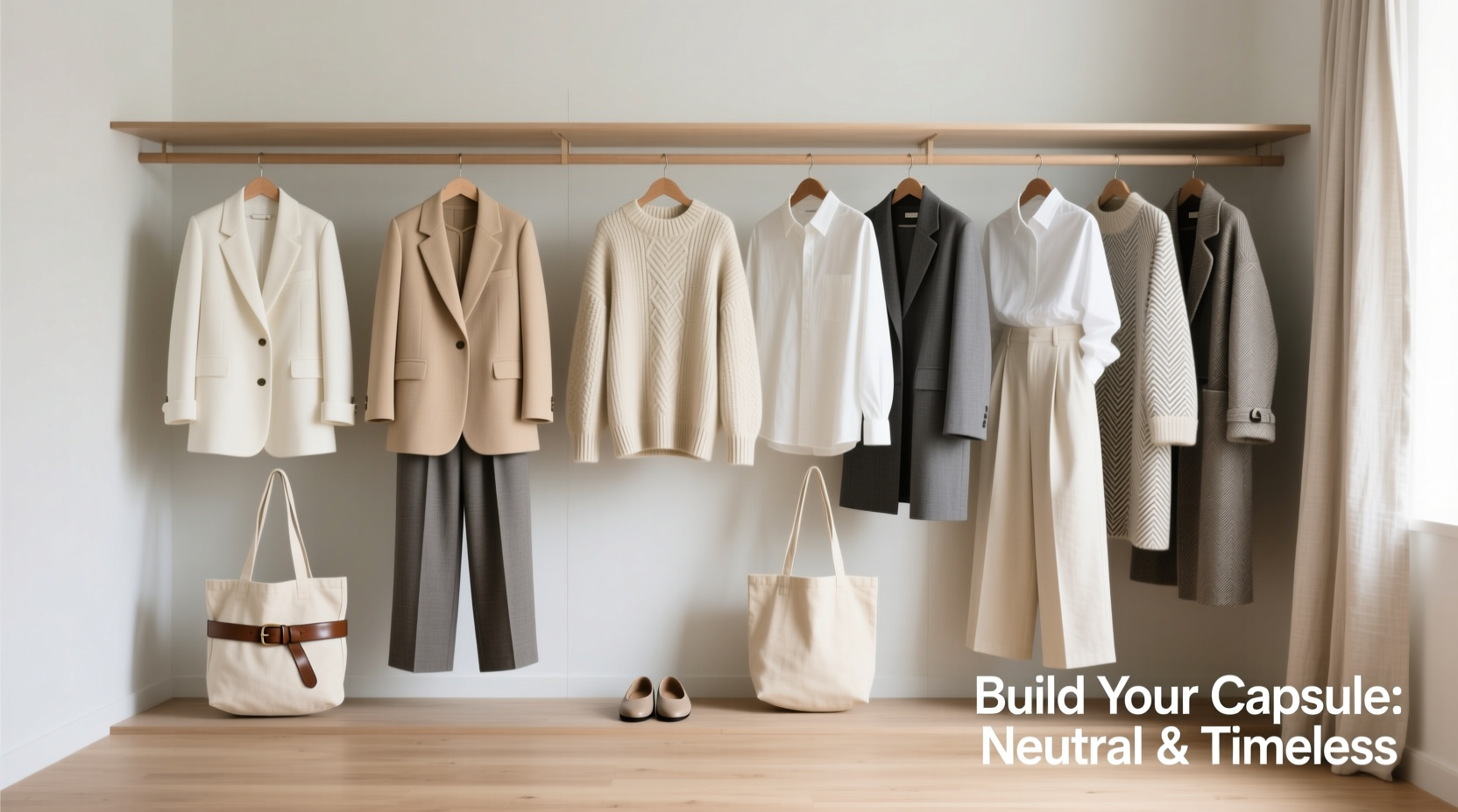 how to create a capsule wardrobe using only neutral tones and patterns