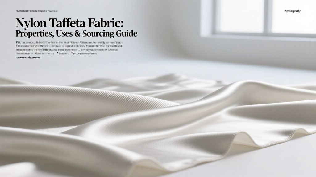 Nylon Taffeta Fabric: Properties, Uses & Sourcing Guide