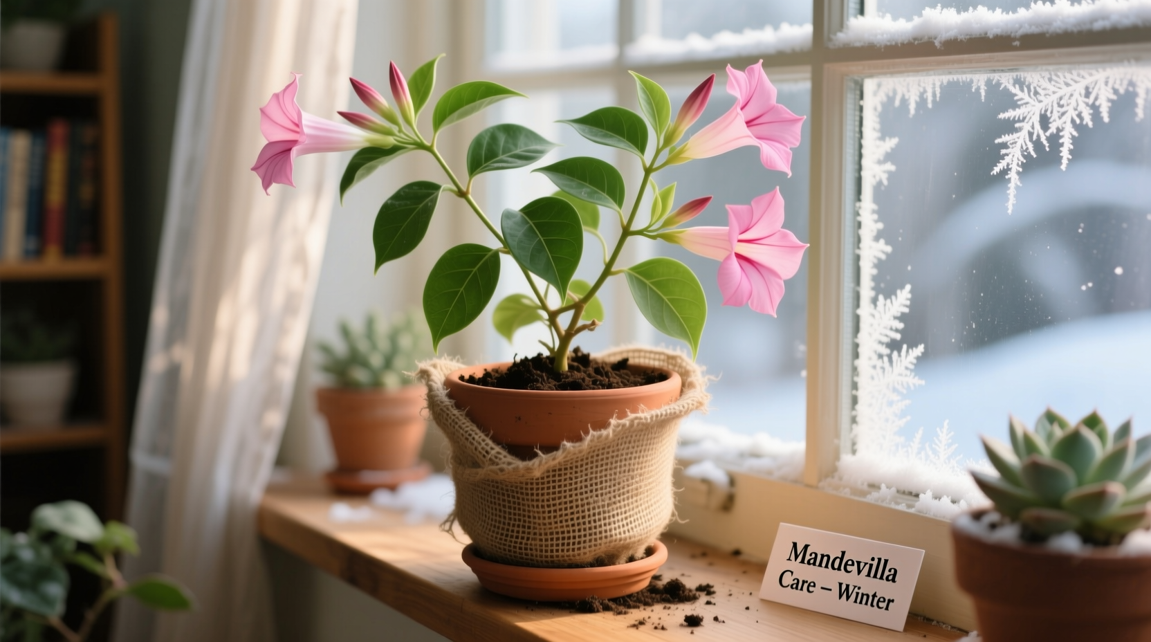 mandevilla plant winter care