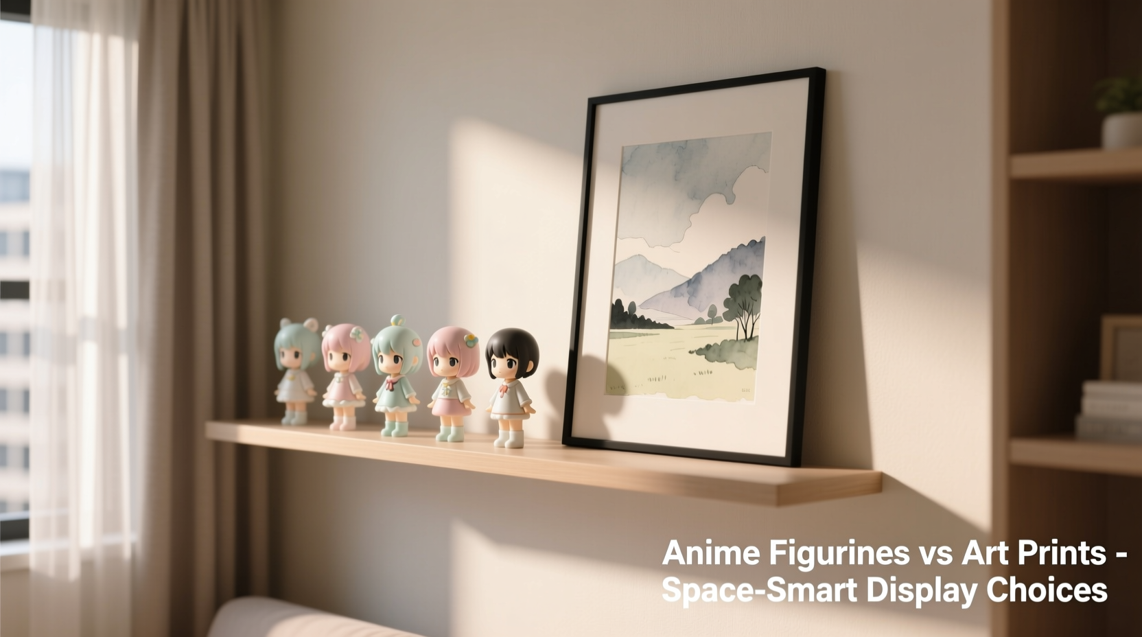 anime figurines vs art prints which is a better display choice for small spaces