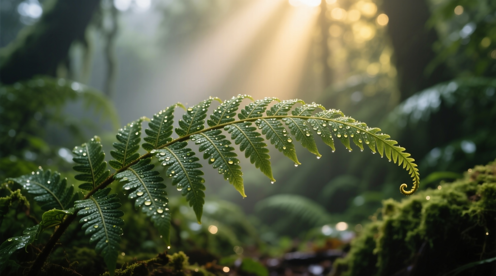 large fern leaves