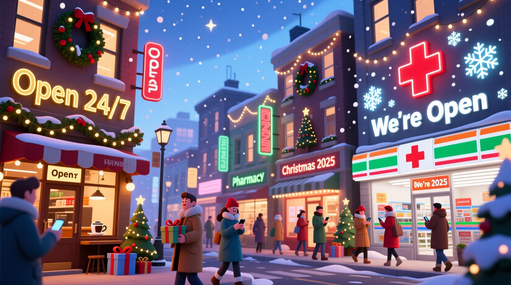 whats stores are open on christmas