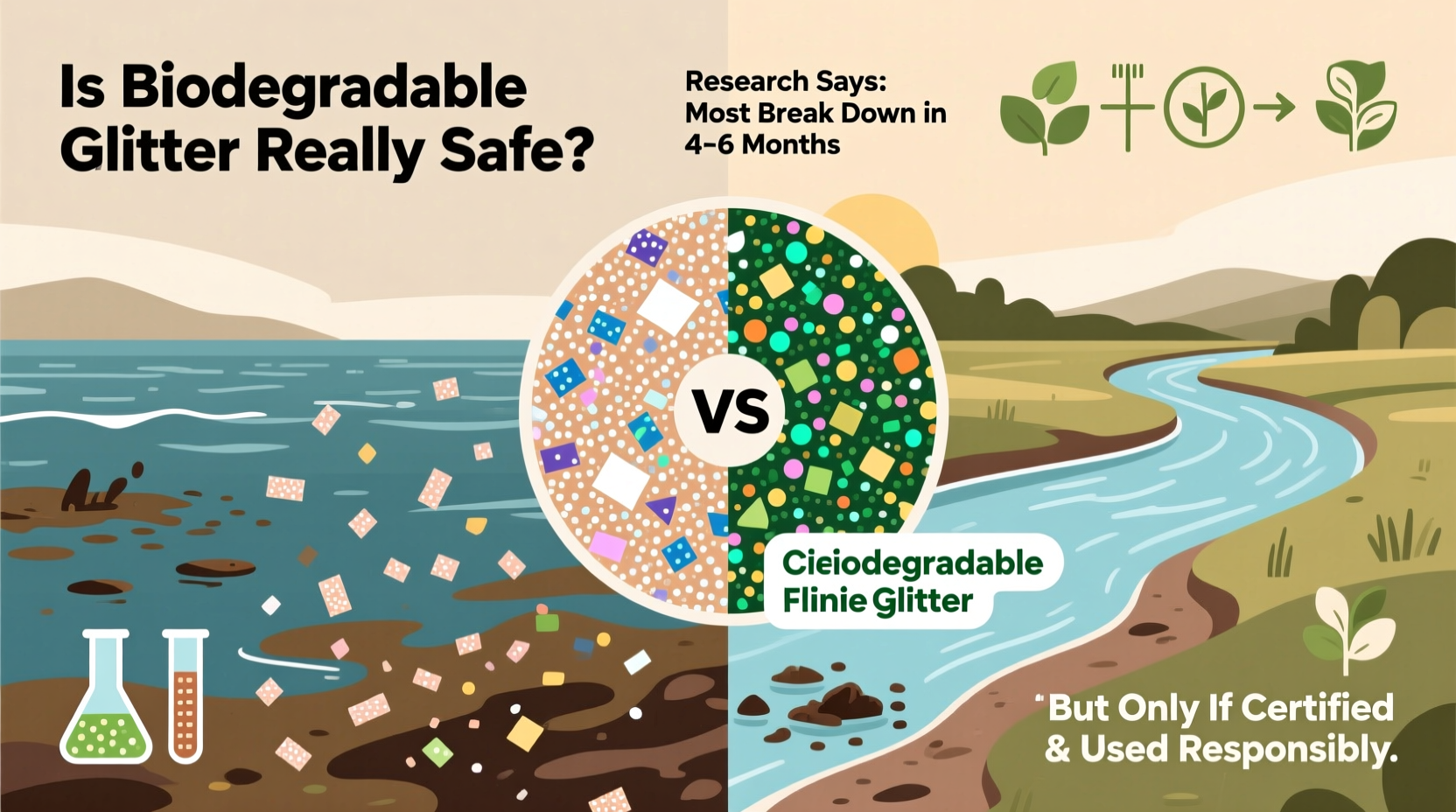 is biodegradable glitter actually safe for the environment what research says
