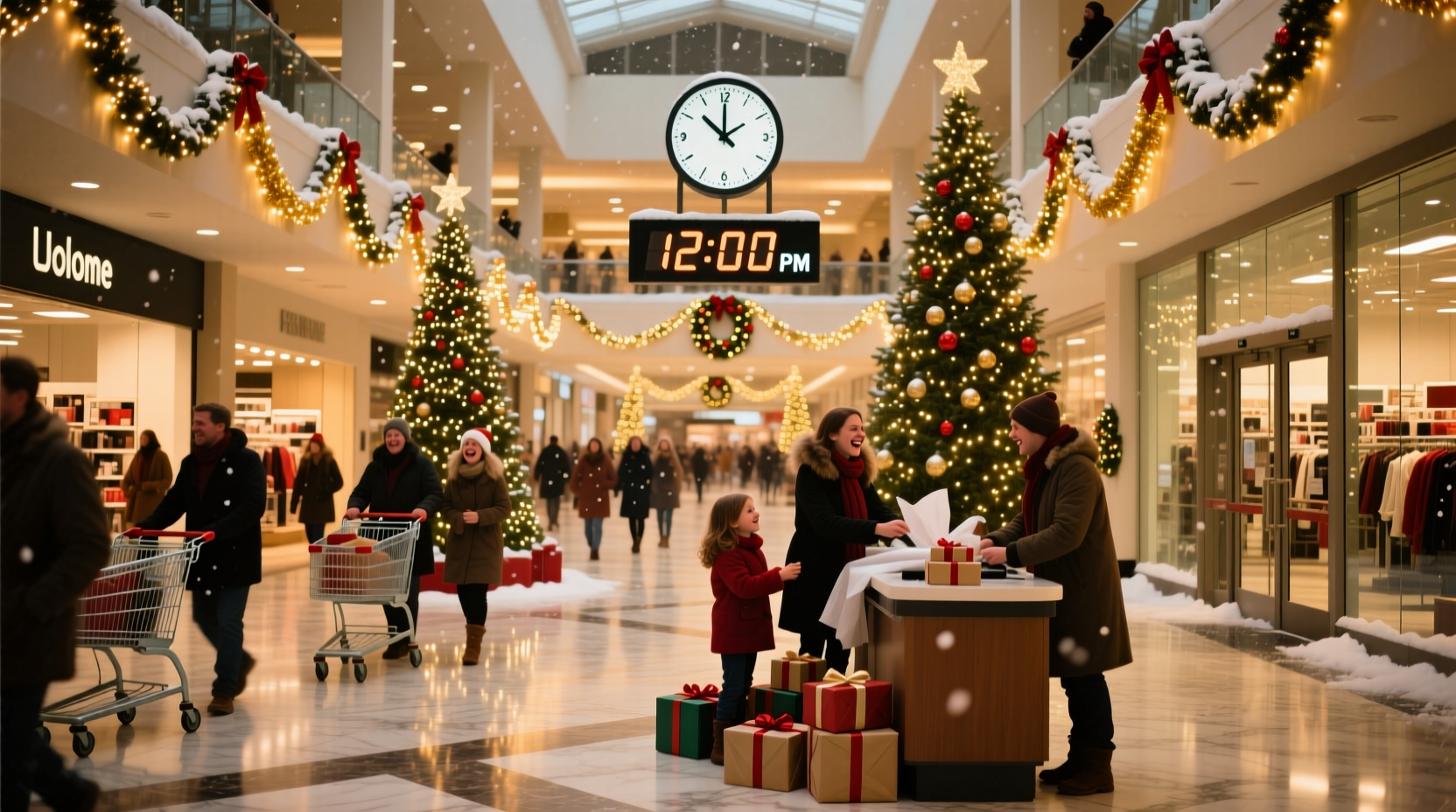 is mall open christmas eve
