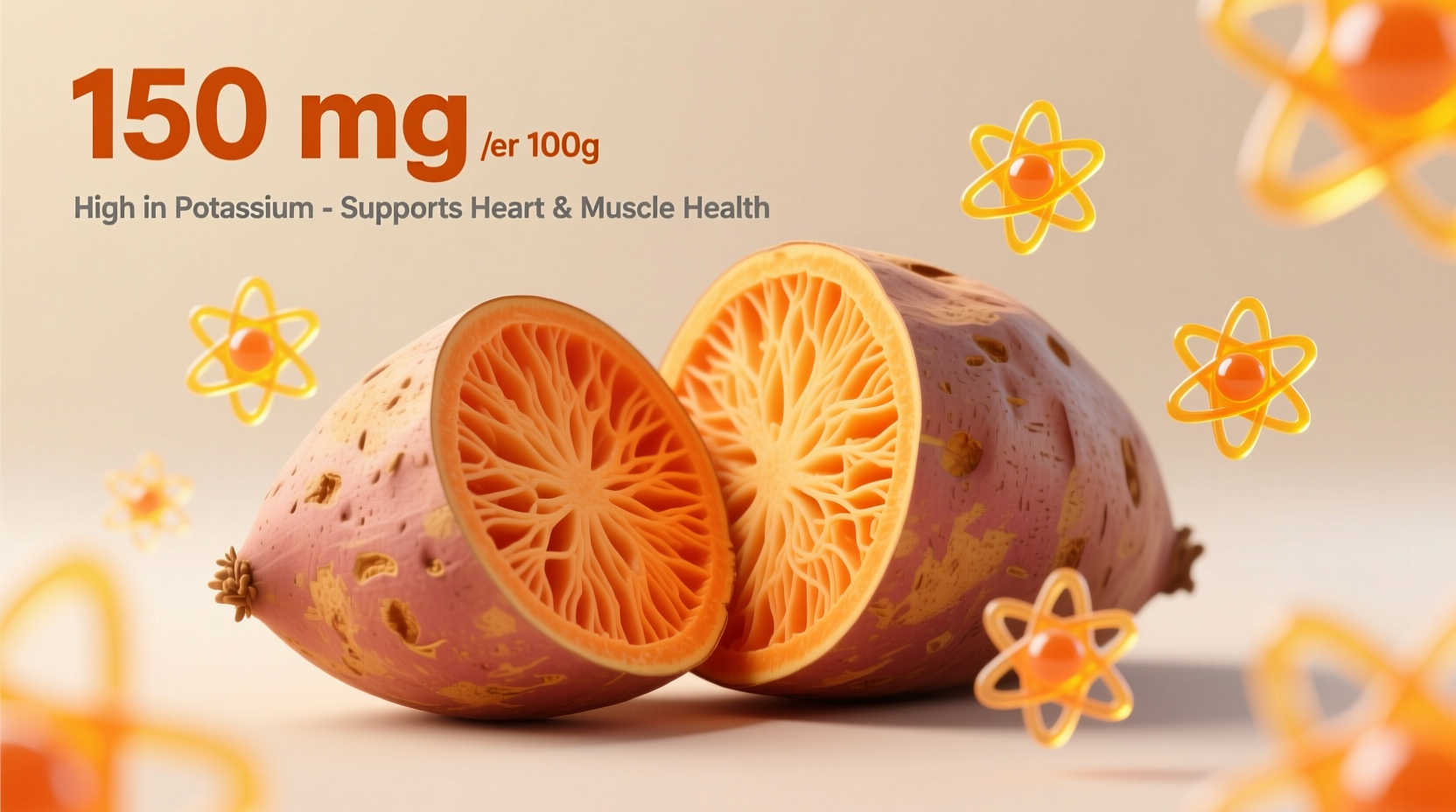 Sweet Potato Potassium Content: 542mg Per Medium Potato