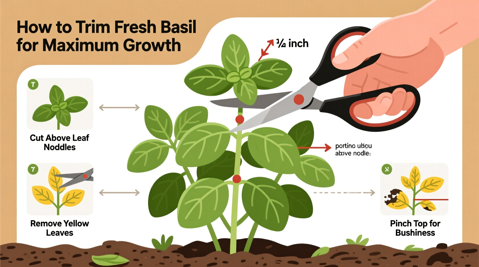 Trim Basil 3 Ways for 10x Growth | TheHomeSprouts